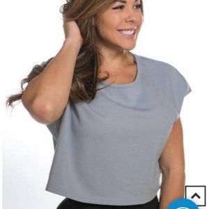 P'tula Debbi Crop Sweatshirt in GLACIER BLUE